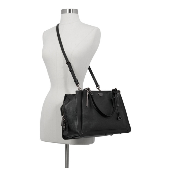 Coach Dreamer 36 Satchel in Polished Pebble Leathe - Picture 2 of 6